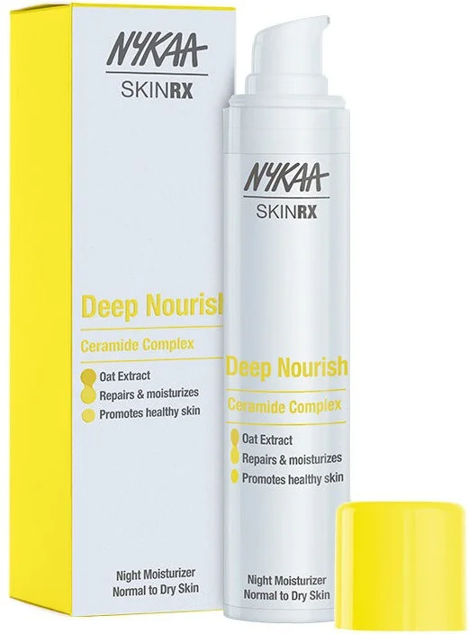 Nykaa Skinrx Ceramide Barrier Repair Deep Nourish Night Moisturizer For Normal To Dry Skin