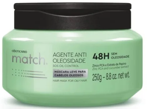 O Boticário Match Máscara Agente Antioleosidade