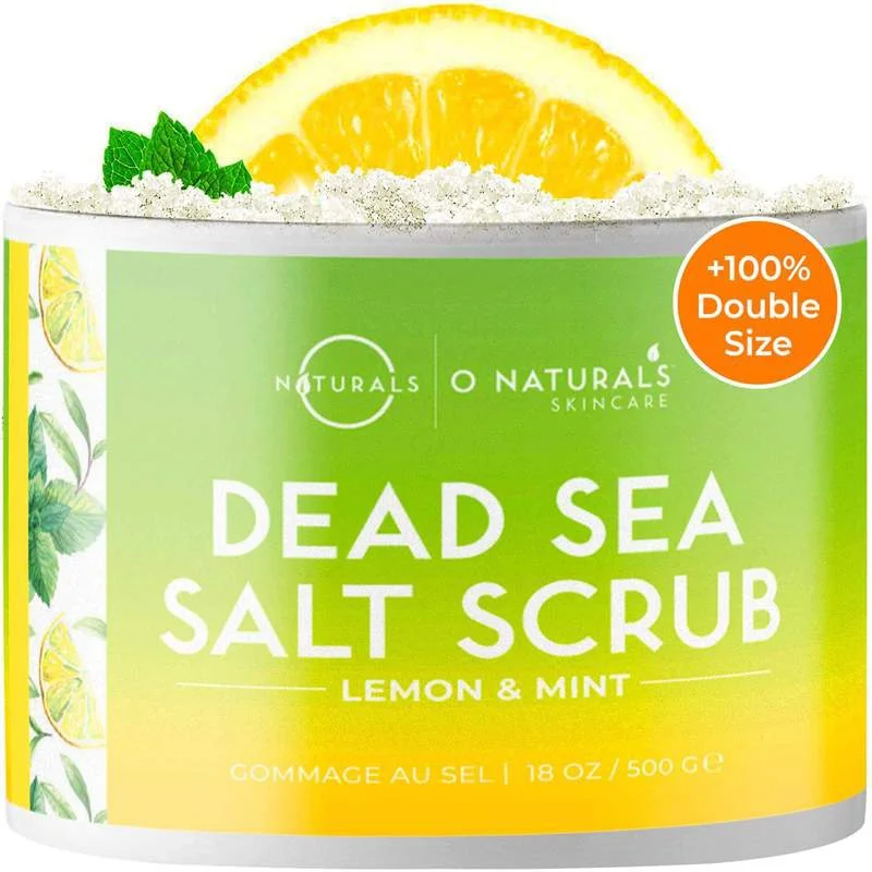 Tẩy da chết O Naturals Dead Sea Salt Scrub Lemon & Mint
