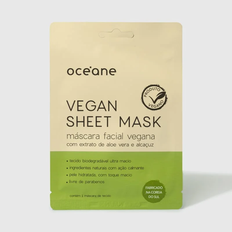 Oceane Vegan Sheet Mask - Máscara Facial Vegana