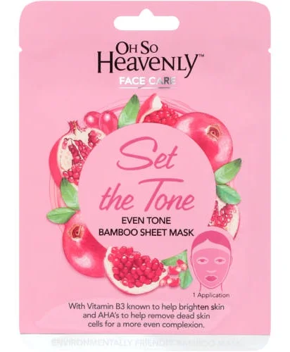 Mặt nạ Oh So Heavenly Set The Tone Even Tone Bamboo Sheet Mask