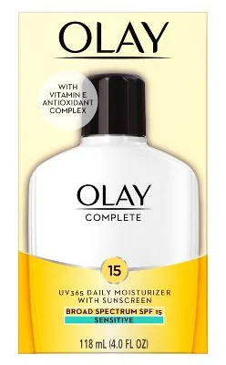 Kem dưỡng ẩm Olay Complete All Day Moisturizer Sensitive Skin - Spf 15