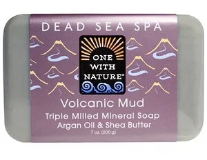 One With Nature Triple Milled Mineral Soap, Volcanic Mud