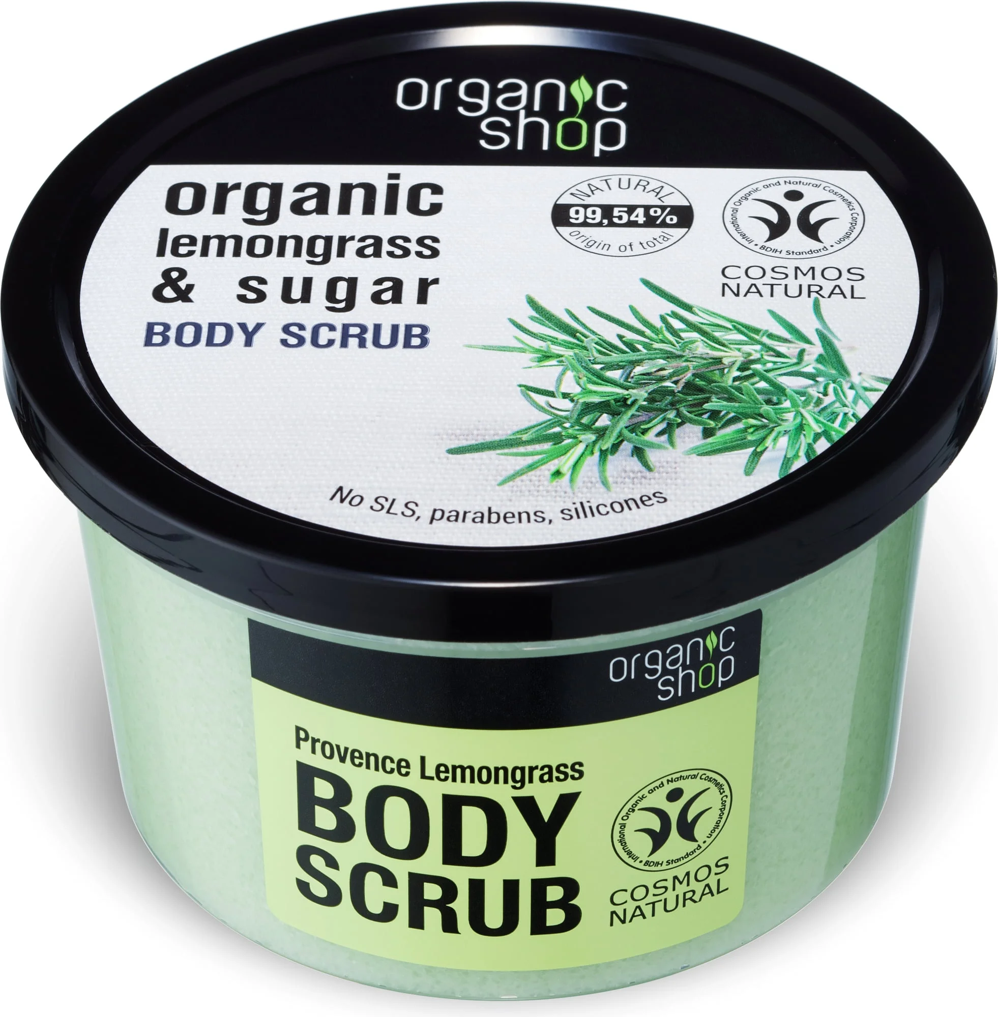 Tẩy da chết Organic Shop Lemongrass & Sugar Body Scrub