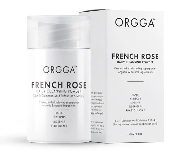 Phấn phủ Orgga Malaysia French Rose Cleansing Powder