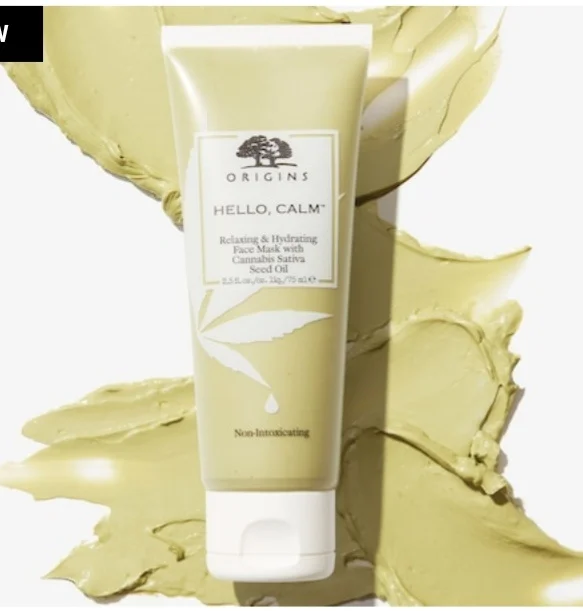 Origins Hello, Calm Relaxing & Hydrating Face Mask With Cannabis Sativa Seed Oil