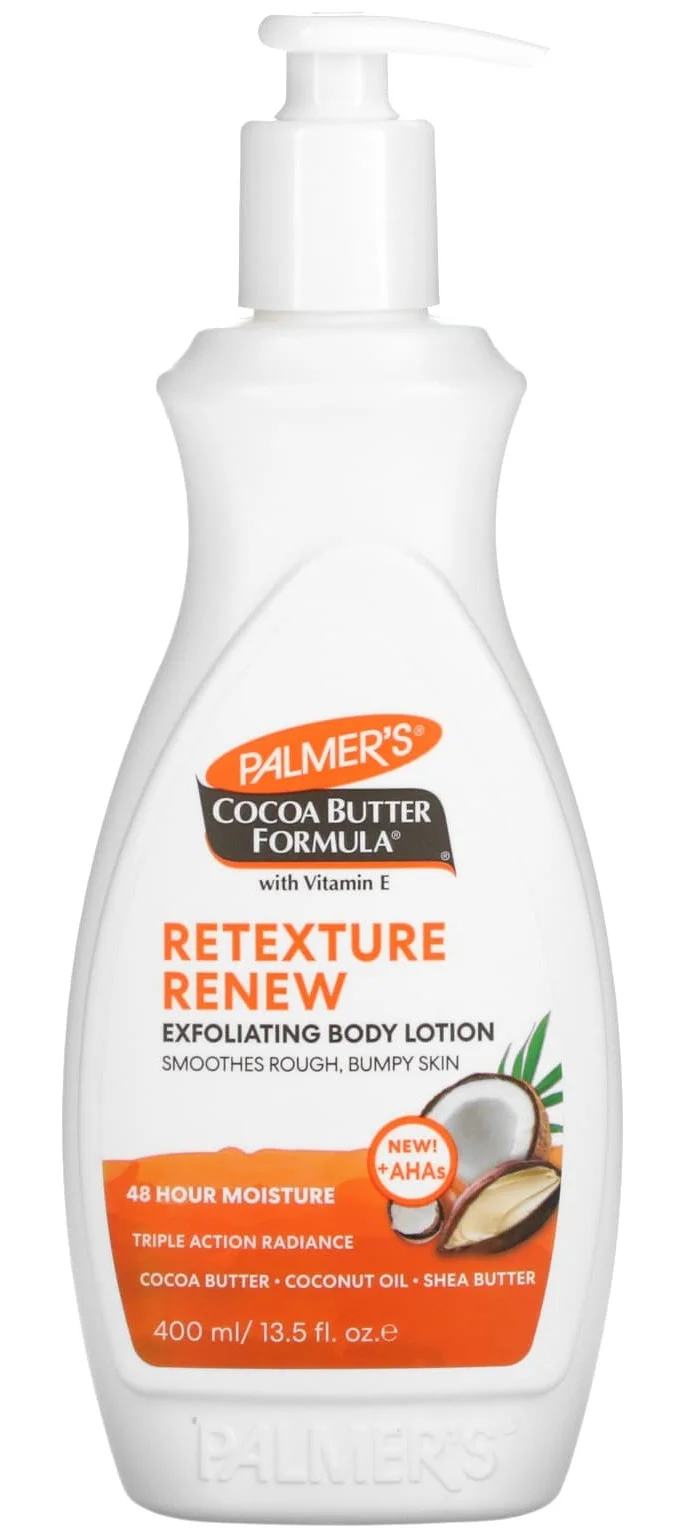 Sữa dưỡng Palmer's Cocoa Butter Retexture & Renew Exfoliating Body Lotion