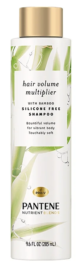 Dầu gội Pantene Nutrient Blends Bamboo Hair Volume Multiplier Silicone Free Shampoo