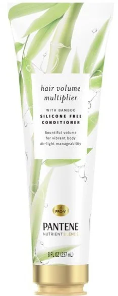Pantene Nutrient Blends Hair Volume Multiplier Silicone Free Bamboo Conditioner For Fine, Thin Hair