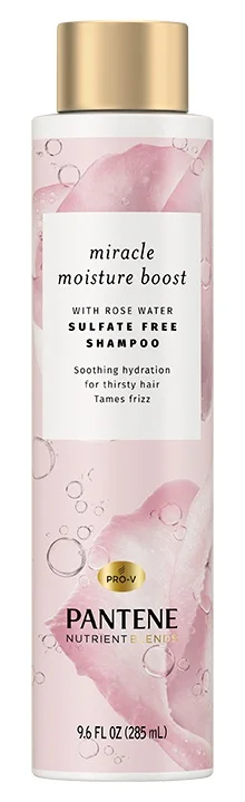Pantene Nutrient Blends Miracle Moisture Boost Rose Water Shampoo