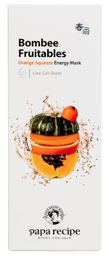 Mặt nạ PAPA RECIPE Bombee Fruitables Orange Squeeze Energy Mask