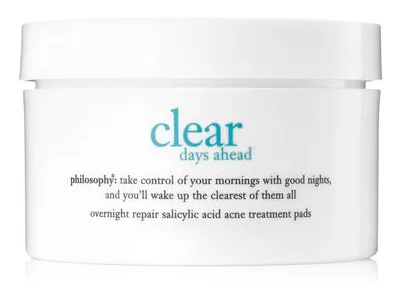 philosophy Clear Days Ahead Overnight Repair Acne Treatment Pads