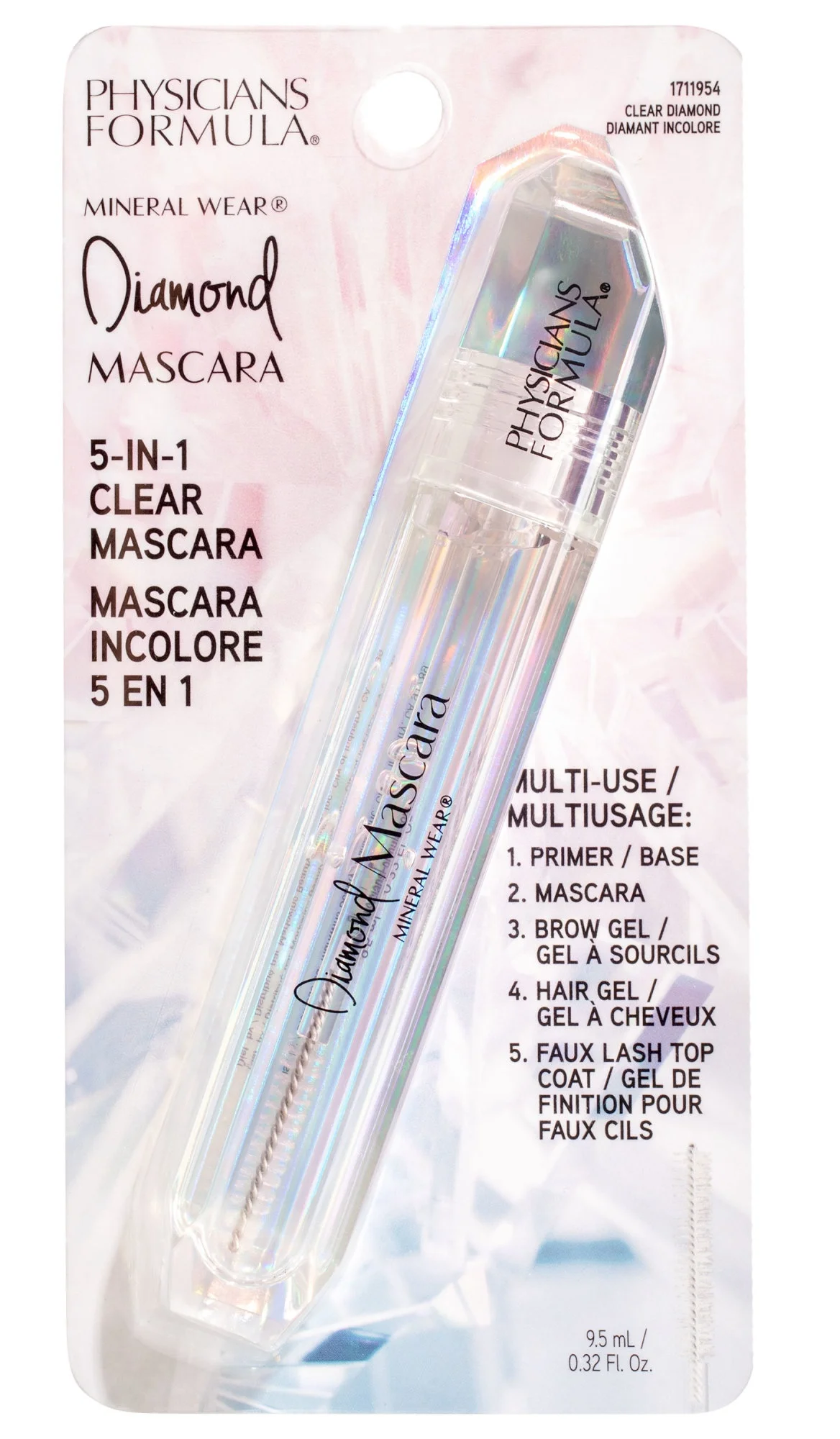 Chuốt mi Physicians Formula Diamond Dust Mascara- 5-in-1 Clear Mascara