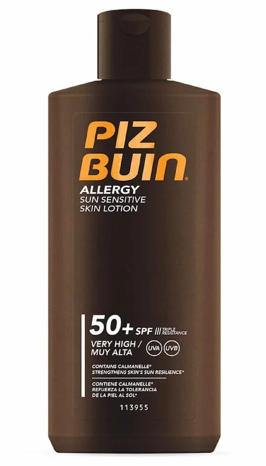 Sữa dưỡng Piz Buin Allergy Sun Sensitive Skin Lotion 50+SPF