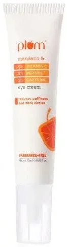 Plum 3% Vitamin C, 3% Peptide And 3% Caffeine Eye Cream With Mandarin