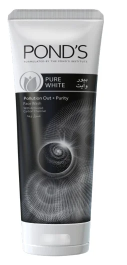 Pond's Pure White Gesichts-Schaum Mit Aktivkohle & Grüntee – Für Strahlend Reine Haut, 100g