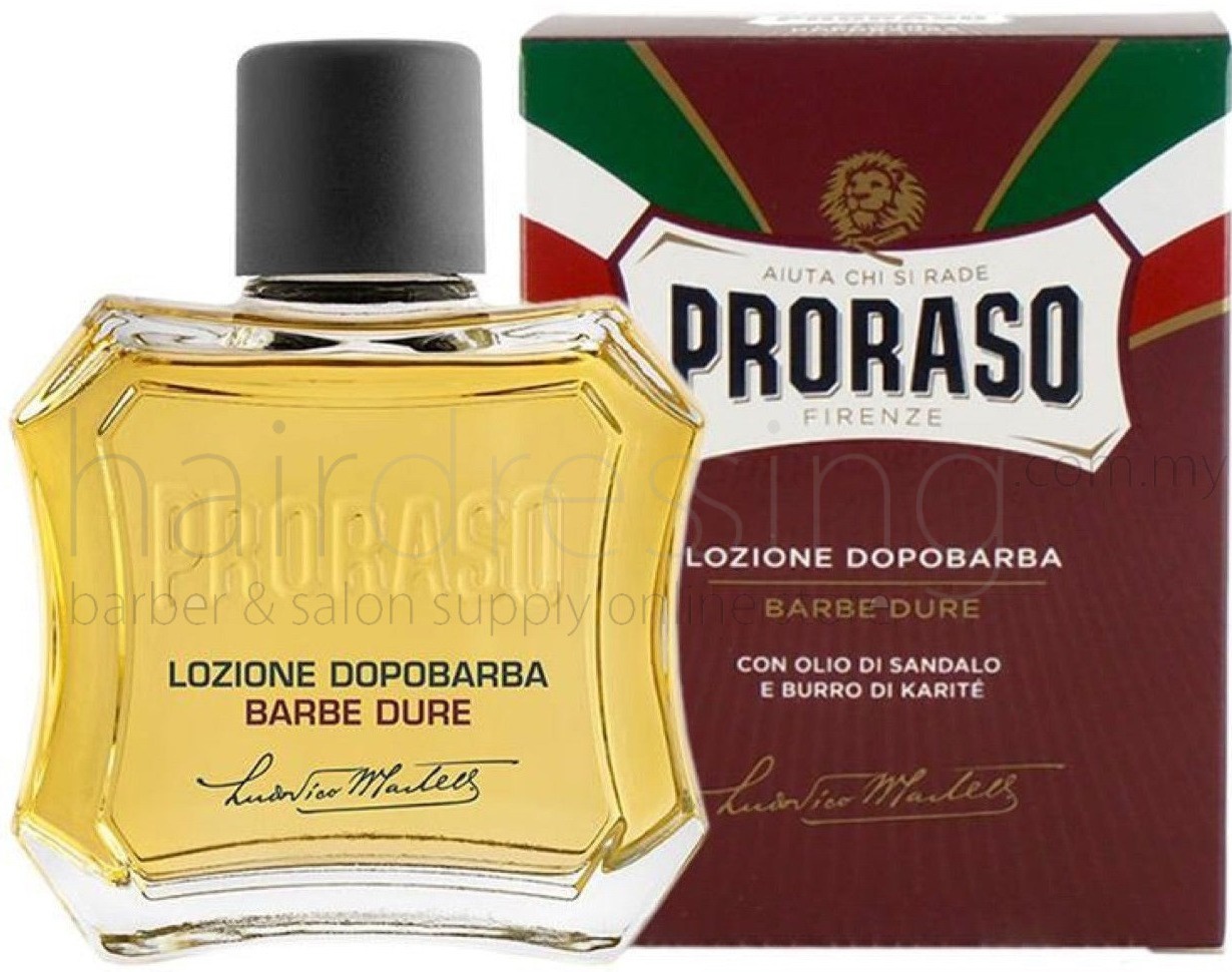 Full ingredients list Proraso Red After Shave Lotion