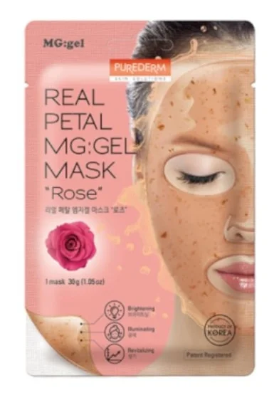 Purederm Real Petal Mg : Gel Mask "Rose"