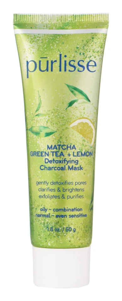 Purlisse Matcha Green Tea + Lemon Detoxifying Charcoal Mask