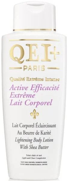 QEI Paris Lightening Body Lotion Efficacité Shea Butter