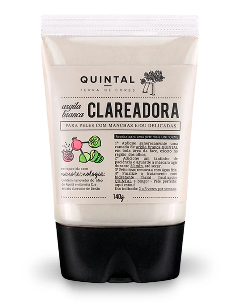 Quintal Máscara De Argila Branca Clareadora