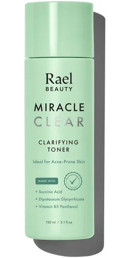 Nước hoa hồng Rael Beauty Miracle Clear Succinic Acid Clarifying Facial Toner For Acne