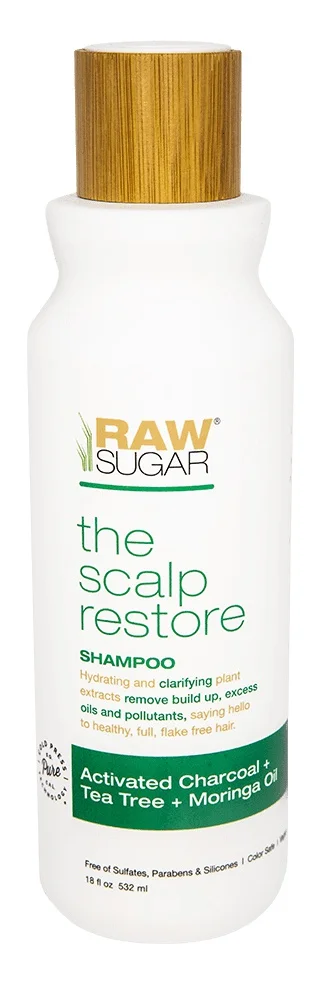 Raw Sugar Raw Sugar Scalp Renew Conditioner Activated Charcoal + Tea Tree + Moringa Oil
