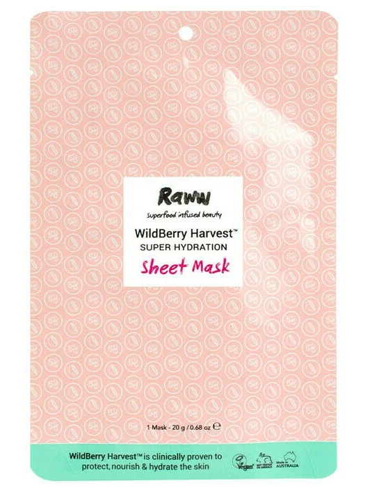 Mặt nạ Raww Wildberry Harvest Super Hydration Sheet Mask