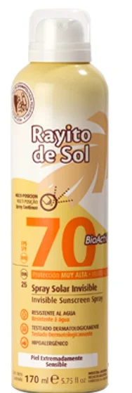 Rayito de Sol Spray Solar Invisible FPS 70