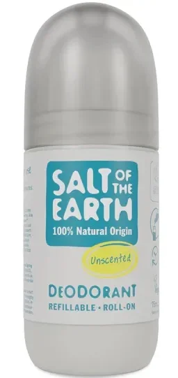 Sản phẩm khử mùi Salt of the Earth Unscented Natural Refillable Roll-on Deodorant