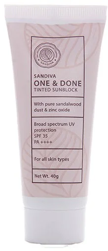 Sandiva Sandiva One & Done Tinted Sunblock With Sandalwood, SPF 35+ Pa++++