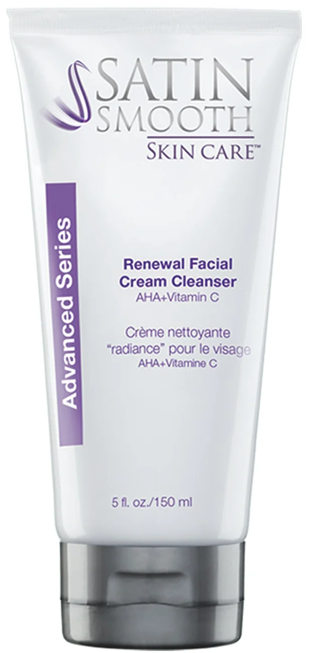 Sữa rửa mặt Satin Smooth Advanced Series Renewal Facial Cream Cleanser