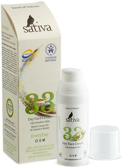 Kem Sativa Day Face Cream No.33 Oily Sensitive Skin