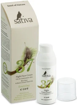 Kem Sativa Night Face Cream No.37 Oily & Combination Skin