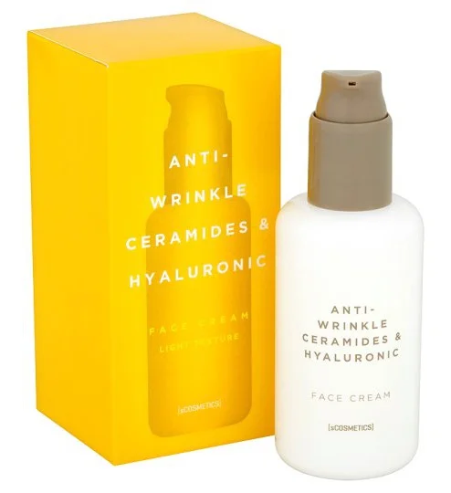 Scosmetics Anti Wrinkle Ceramides And Hyaluronic Face Cream