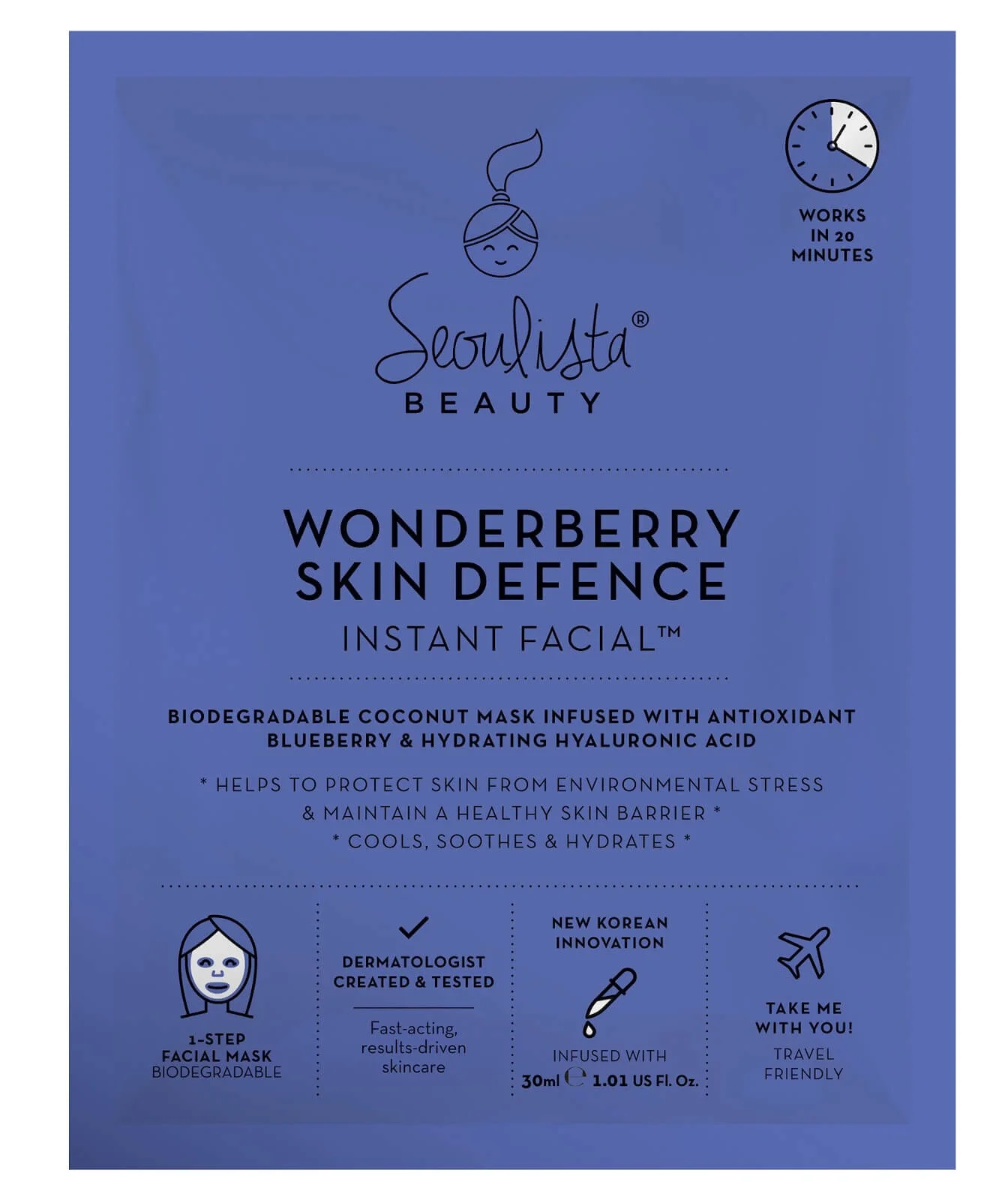 Seoulista Beauty Wonderberry Skin Defence Instant Facial
