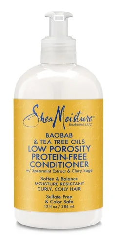 Dầu xả Shea Moisture Baobab & Tea Tree Oils Low Porosity Protein-Free Conditioner