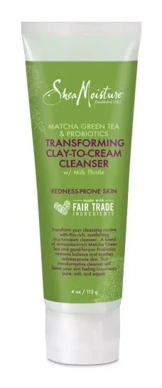 SheaMoisture Matcha Green Tea And Probiotics Clay to Cream Cleanser
