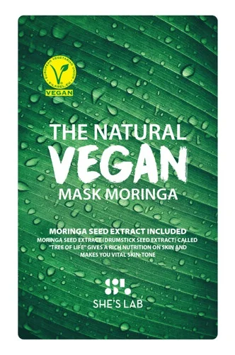Mặt nạ She's Lab The Natural Vegan Moringa Sheet Mask