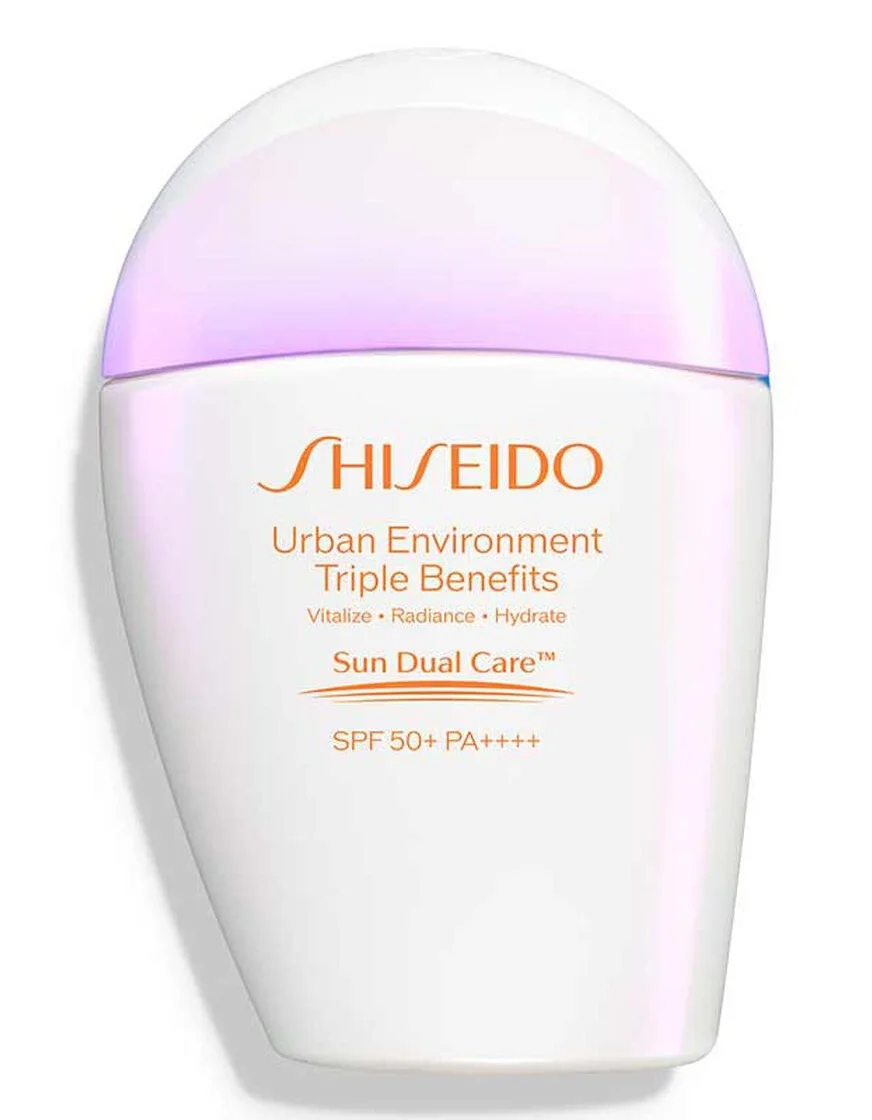 Dưỡng da (dạng nhũ tương) Shiseido Urban Environment Triple Beauty Suncare Emulsion SPF50+ Pa++++