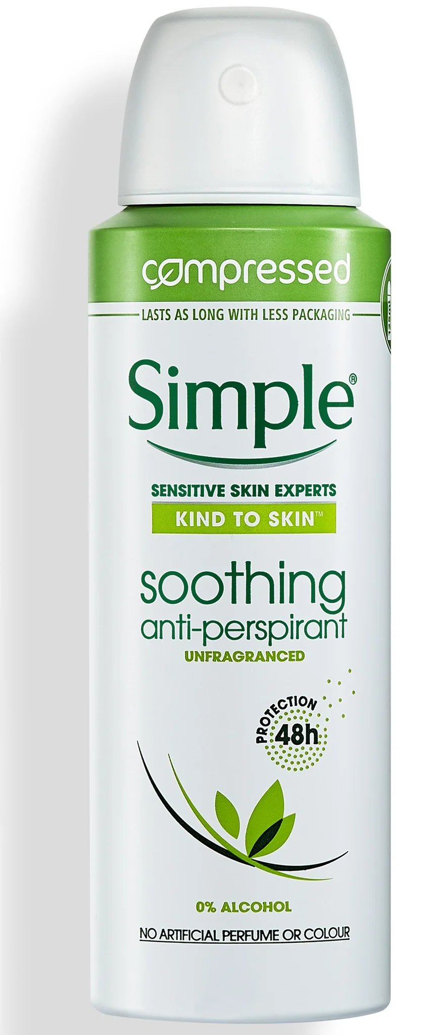 Simple Soothing Antiperspirant Deodorant Aerosol