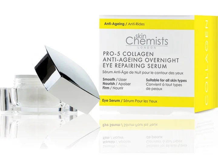 Tinh chất Skin Chemists Pro-5 Collagen Anti-Ageing Overnight Eye Repairing Serum