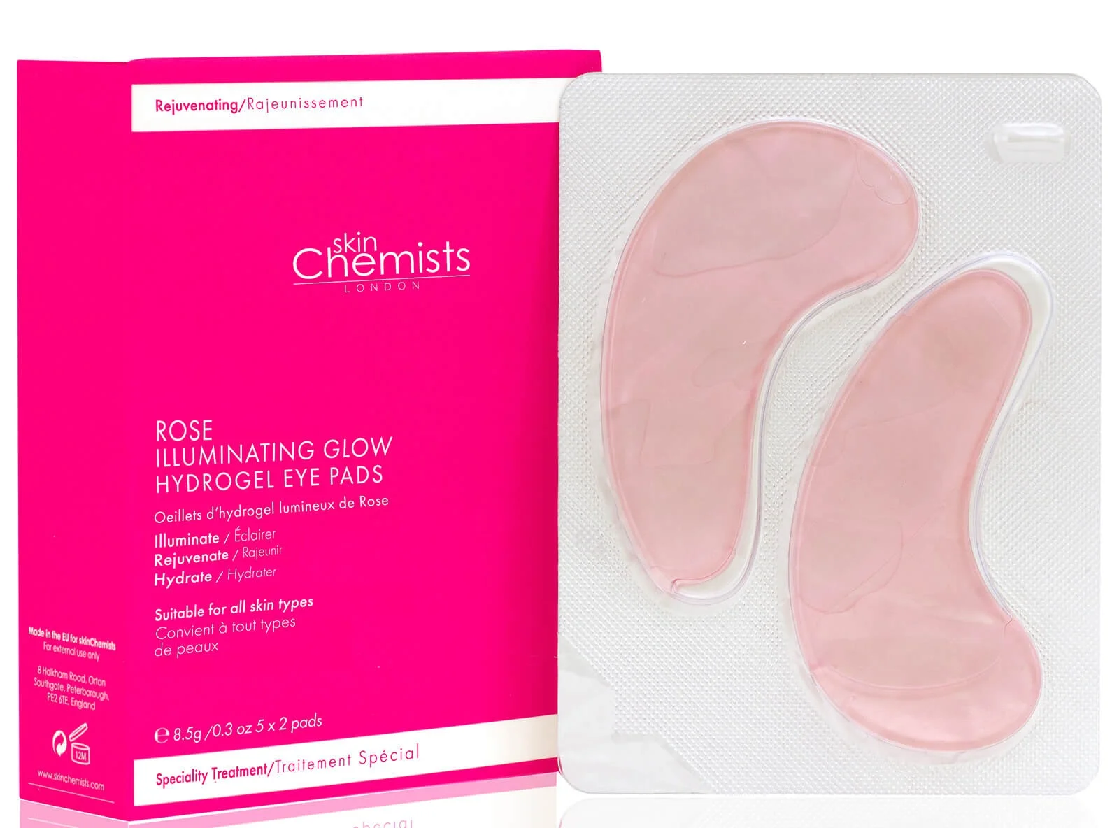 Skin Chemists Rose Illuminating Eye Pads