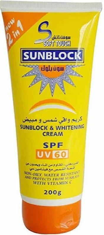 Kem Soft touch Sunblock And Whitening Cream SPF 60