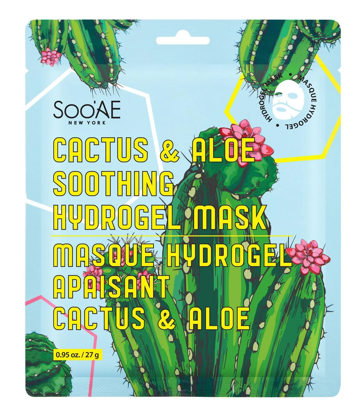 SOO'AE Cactus & Aloe Soothing Hydrogel Mask
