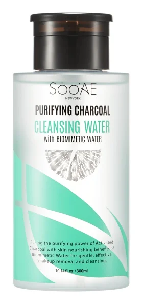 Nước tẩy trang SOO'AE Purifying Charcoal Cleansing Water With Biomimetic Water