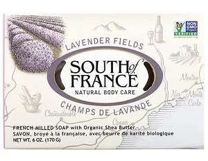 Xà phòng South of France Lavender Fields, French Milled Soap With Organic Shea Butter