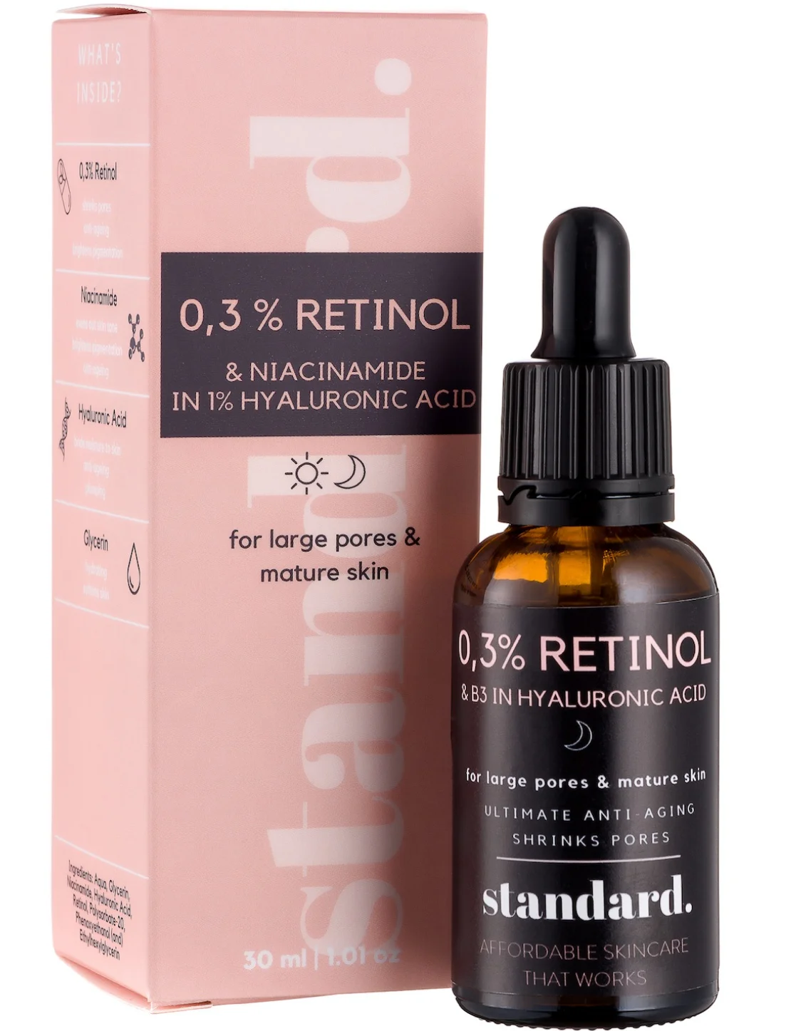 Standard Beauty 0,3% Retinol Serum With Niacinamide & Hyaluronic Acid