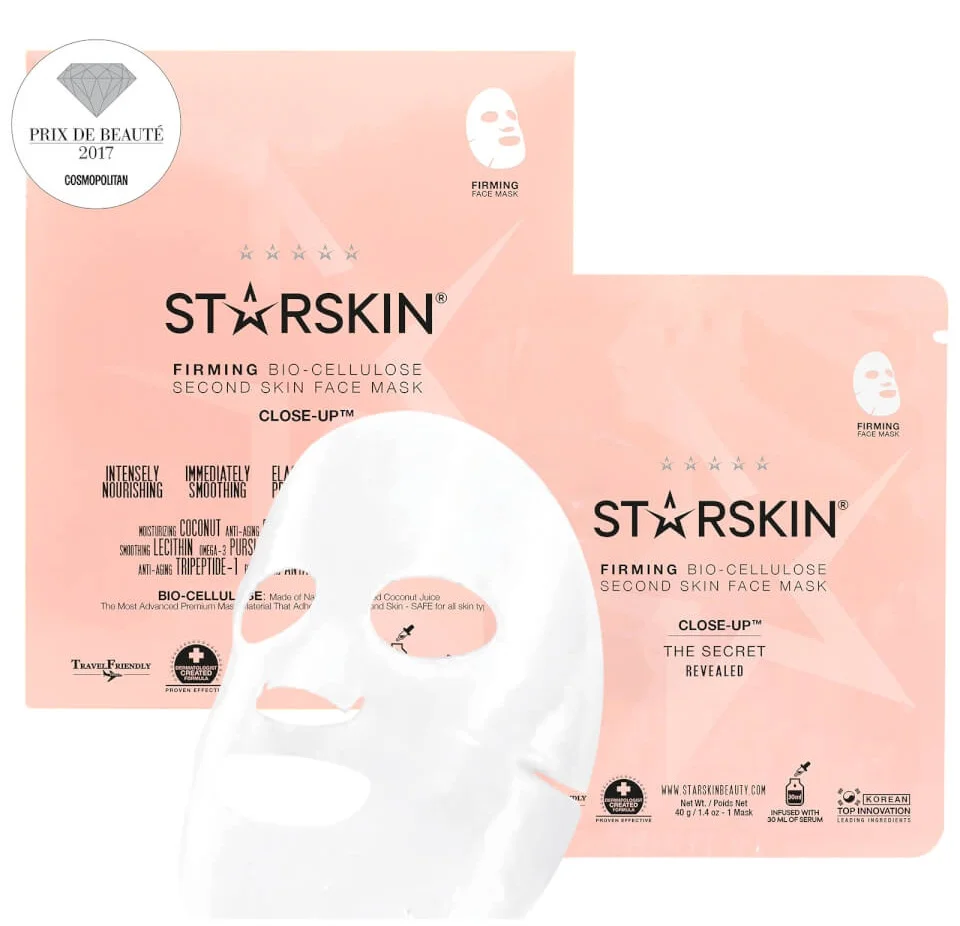 Starskin Close-Up™ Firming Bio-Cellulose Second Skin Face Mask