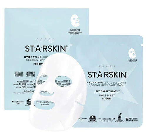 Starskin Red Carpet Ready Hydrating Bio Cellulose Second Skin Face Mask